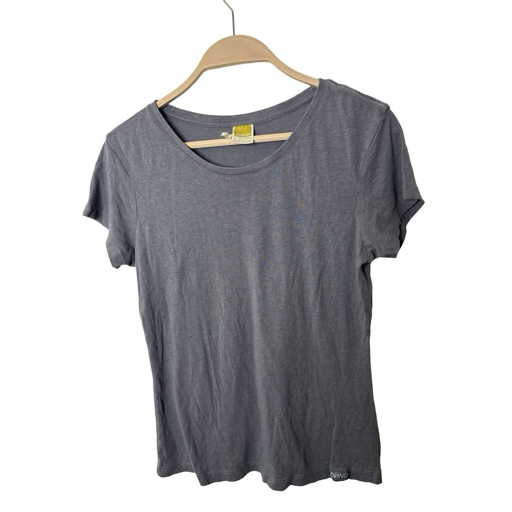 ONNO Women's Hemp Crew Neck Short Sleeve T-Shirt, Solid, Size S